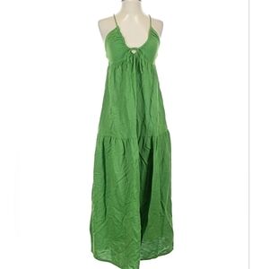 Elegant Green Maxi Dress
